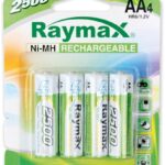 Blister 4 Batterie Ricaricabili Stilo AA 2500 mAh