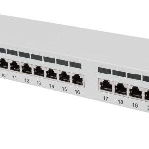 Pannello Patch FTP 24 porte 19'' Cat6a Grigio