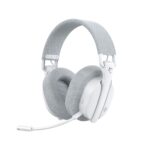 Cuffia Gaming Wireless BT con Microfono Bianco FIRECREST