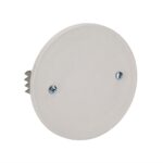 Coperchio con Graffe per Scatola da Incasso &oslash;65mm Bianco