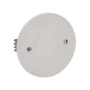 Coperchio con Graffe per Scatola da Incasso ø65mm Bianco