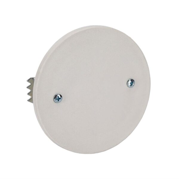 Coperchio con Graffe per Scatola da Incasso ø65mm Bianco