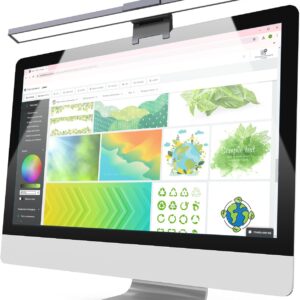 Barra Luminosa per Monitor 66 LED Luce di Lettura USB-C™ con Regolazione Temperatura Colore e Dimmer