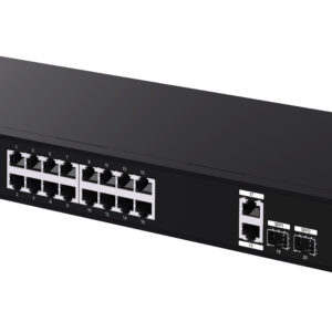 Switch Ethernet 18GE+2SFP non gestito con 16 Porte PoE, G1120P-16-150W