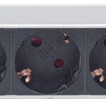 Multipresa Schuko 4 posti da Rack 10'' con Spina Schuko Angolata 1U