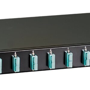 Cassetto Ottico 19'' con 12 bussole SC Duplex Multimodale OM3 Nero