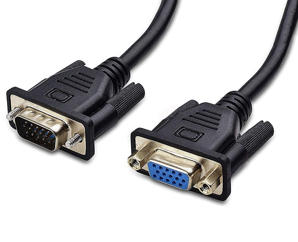 Cavo prolunga monitor SVGA standard M/F 4,5 mt NERO