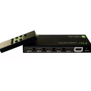 Switch HDMI 5 IN 1 OUT con Telecomando 4K UHD 3D