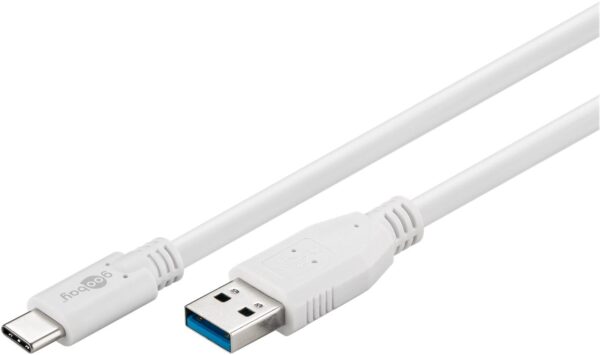 Cavo USB3.0 A Maschio USB-C™ Maschio 1m Bianco