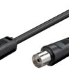 Cavo Antenna TV M/F 1,5 m nero