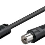 Cavo Antenna TV M/F 1,5 m nero
