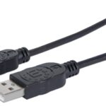 Cavo USB 2.0 A maschio/Micro B maschio 0,3 m Nero