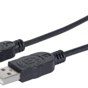 Cavo USB 2.0 A maschio/Micro B maschio 0,3 m Nero