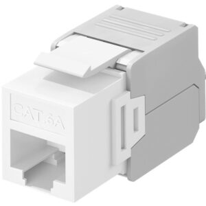 Frutto Keystone RJ45 Cat6A UTP 500MHz Bianco