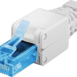 Plug Cat.6A RJ45 UTP Toolless con Copriconnettore