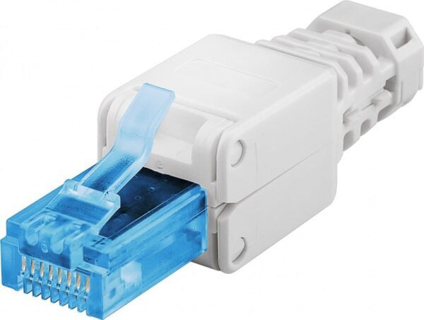 Plug Cat.6A RJ45 UTP Toolless con Copriconnettore