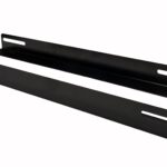 Coppia staffe a L Laterale per Rack 19'' a Muro Prof. 600mm Nero