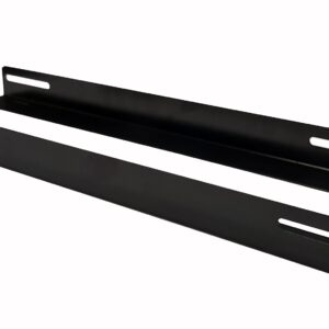 Coppia staffe a L Laterale per Rack 19'' a Muro Prof. 600mm Nero