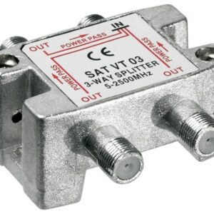 Splitter 3 vie per satellite 100 db, 1750 Mhz