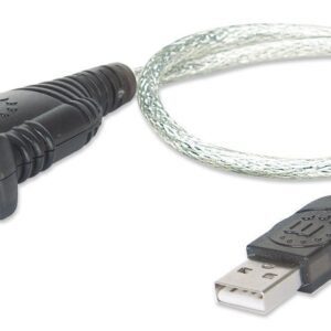 Convertitore Adattatore Manhattan da USB a Seriale 45cm in Blister