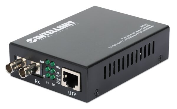 Convertitore RJ45 - Fibra ST 100Base-TX