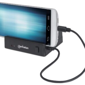 Docking Station 3 Porte USB Ricarica Smartphone e Tablet OTG Nero