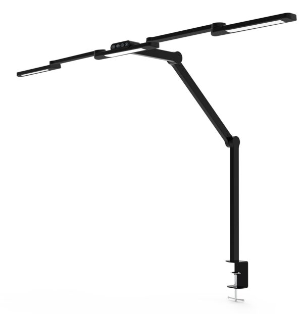Lampada LED a Tripla Sorgente Luminosa con Braccio Regolabile e Attacco a Morsetto - immagine 7