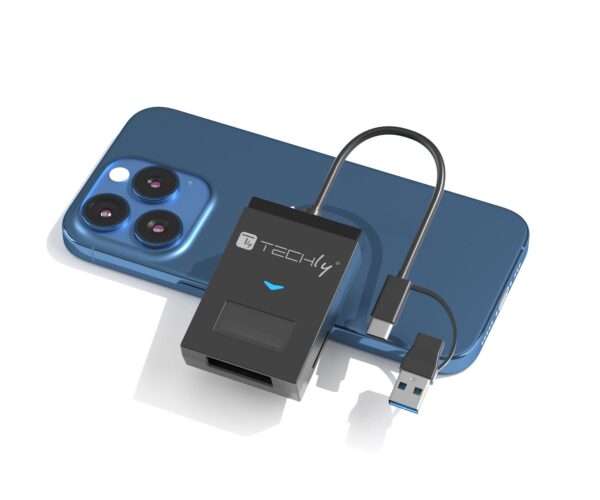 Adattatore USB-A/USB-C™ a NVME/SATA M.2 con Lettore Memorie SD/TF - immagine 7
