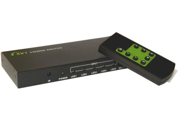 Switch HDMI 5 IN 1 OUT con Telecomando 4K UHD 3D - immagine 7