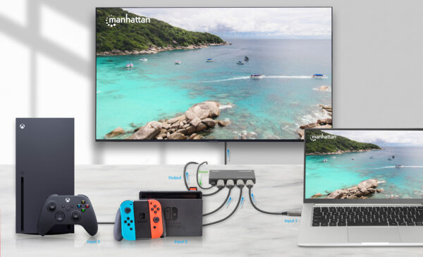 Switch HDMI 4k@60Hz 3 porte - immagine 6