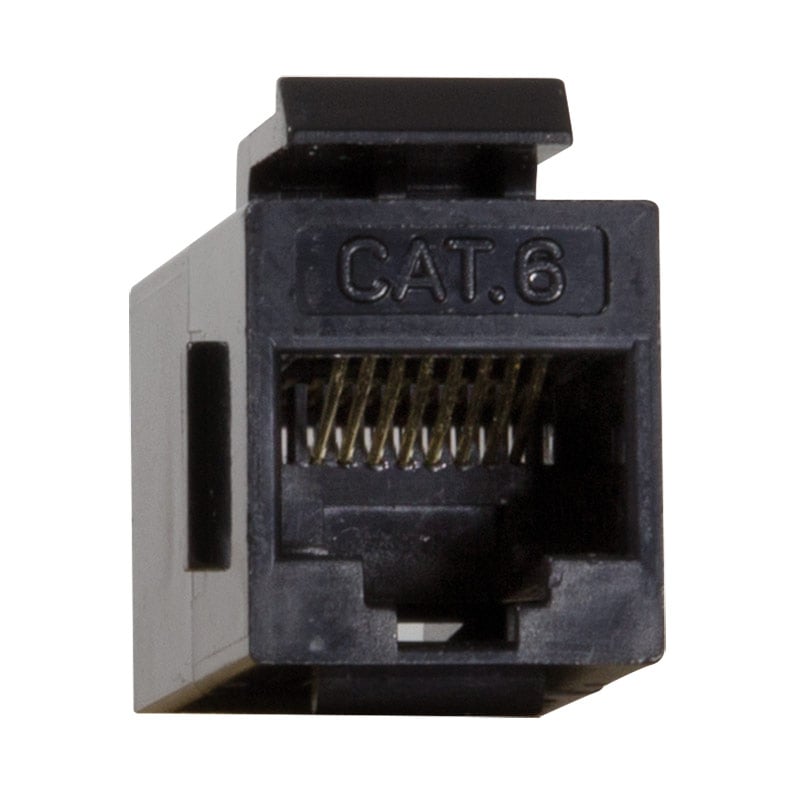Accoppiatore RJ45 F/F UTP Cat6 Keystone Nero - immagine 7