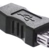 Adattatore Convertitore USB A Femmina USB B Maschio Nero - immagine 6