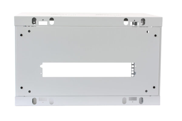 Armadio Rack 19'' a muro 6 unità sezione unica prof. 450mm Grigio - immagine 8