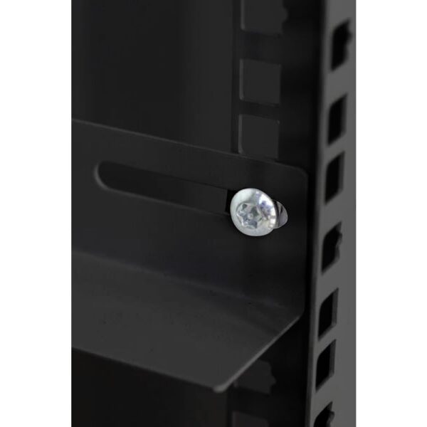 Armadio Rack 19'' a muro 9 unità due sezioni Nero - immagine 7