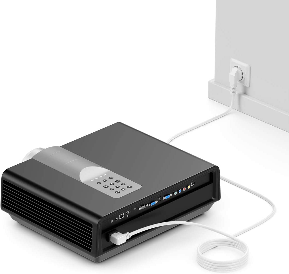 Cavo alimentazione C13 Angolato a Schuko Angolato 2 m Bianco - immagine 5