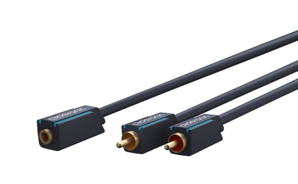 Cavo Audio 2 RCA M a Jack 3,5 mm F 0,10 m Alta Qualità - immagine 7