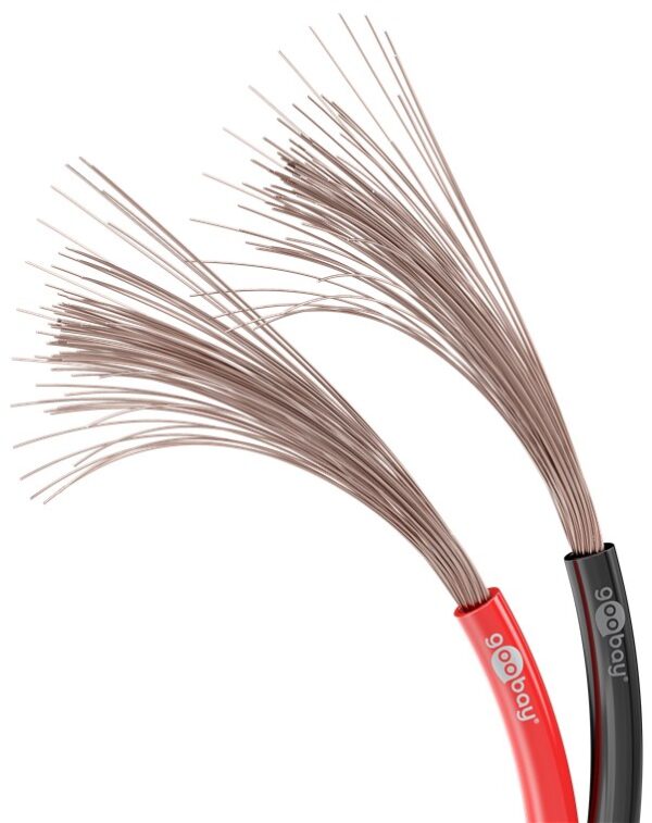 Cavo Audio per diffusori acustici Nero/rosso 1,5 mm² matassa 100mt - immagine 7
