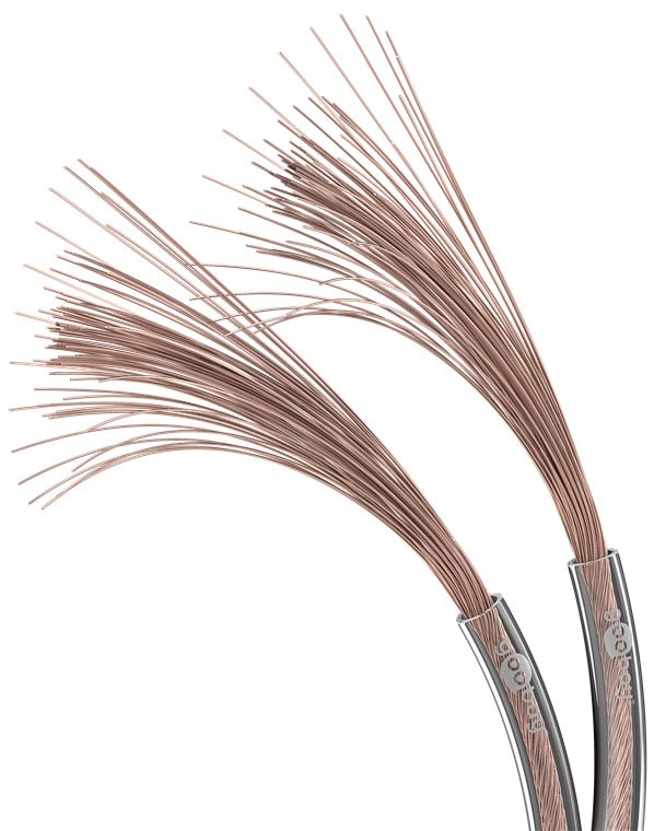Cavo Audio per diffusori acustici Trasparente 0,75 mm² matassa 100mt - immagine 7