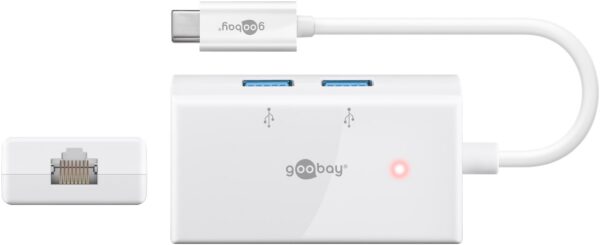 Hub USB-C SuperSpeed 2 USB 3.0 e RJ-45 Gigabit - immagine 6