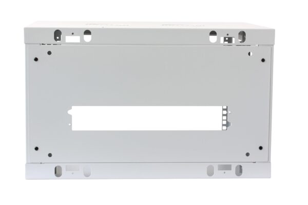 Armadio Rack 19'' a muro 9 unità sezione unica prof. 600mm Grigio - immagine 7