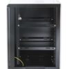 Armadio Rack 19'' a muro 15 unità sezione unica prof. 450mm Nero - immagine 7