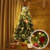 Catena Luminosa 280 Luci LED IP44 Bianco Caldo per Albero con Anello - immagine 7