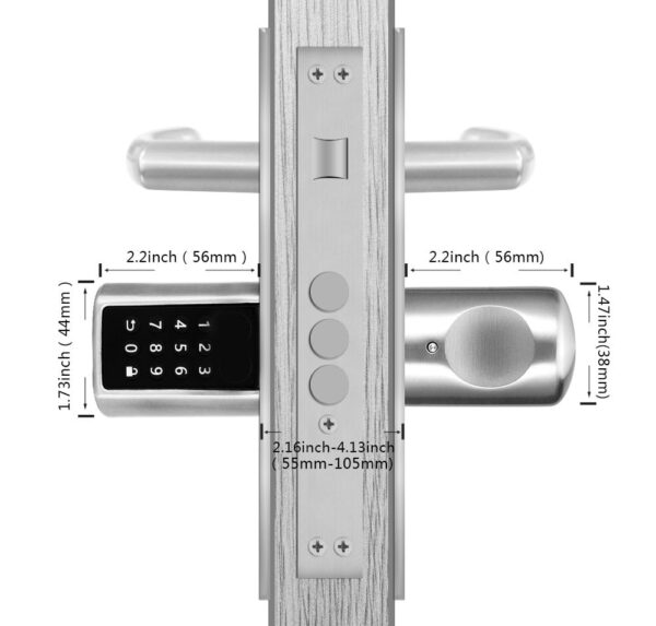 Serratura Smart con Tre Possibilità di Sblocco, R7056 Zigbee - immagine 7
