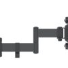 Staffa a Muro Universale 3 Snodi per TV LED LCD 13-42'' Nero - immagine 7