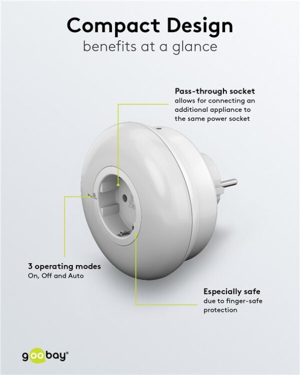 Luce Notturna a 3 LED Plug-In con Sensore Crepuscolare Bianco Freddo - immagine 7