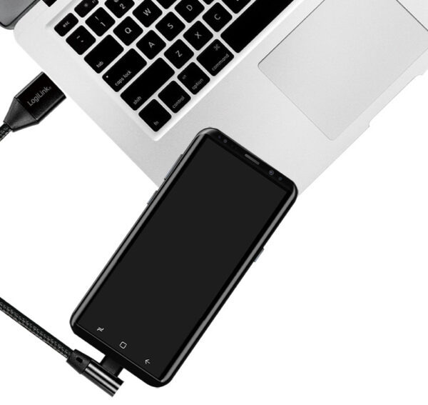Cavo HighSpeed USB-C™ Maschio Angolato/USB-A Maschio Dritto 1m Nero - immagine 6