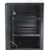Armadio Rack 19'' a muro 15 unità sezione unica prof. 600mm Nero - immagine 8