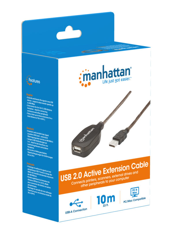 Cavo Prolunga Attivo USB 2.0 Hi-Speed 10 mt - immagine 7