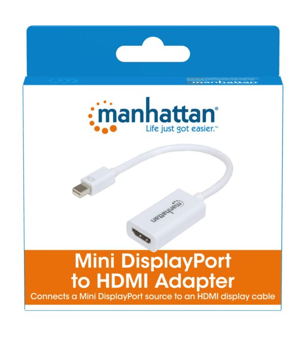 Adattatore Mini DisplayPort a HDMI Passivo Bianco - immagine 7