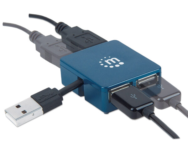 Micro USB Hub 2.0 4 porte, attivo - immagine 7